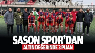 Sason Spor&rsquo;dan altın değerinde 3 puan