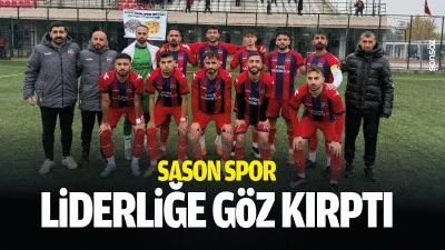 Sason Spor liderliğe g&ouml;z kırptı