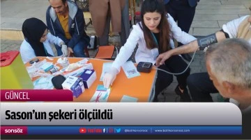 Sason&rsquo;un şekeri &ouml;l&ccedil;&uuml;ld&uuml;
