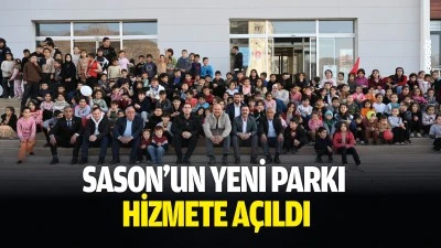 Sason&rsquo;un yeni parkı hizmete a&ccedil;ıldı