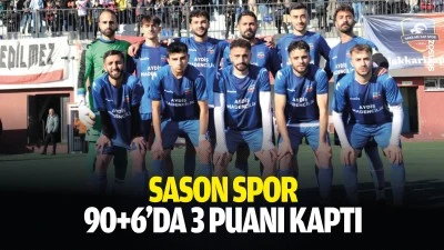 Sasonspor 90+6&rsquo;da 3 puanı kaptı