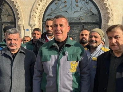 Savur Belediye Başkanı Hamidi, karla m&uuml;cadelede g&ouml;rev alan personele teşekk&uuml;r etti
