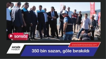 Sazanlar, g&ouml;le bırakıldı