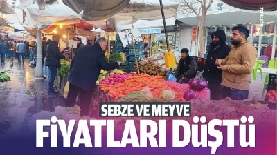 Sebze ve meyve fiyatları d&uuml;şt&uuml;