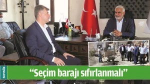 &ldquo;SE&Ccedil;İM BARAJI SIFIRLANMALI"