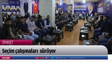 Se&ccedil;im &ccedil;alışmaları  s&uuml;r&uuml;yor