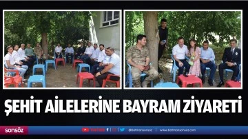 Şehit ailelerine bayram ziyareti