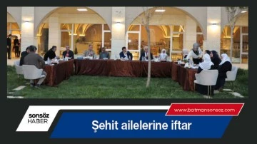 Şehit ailelerine iftar