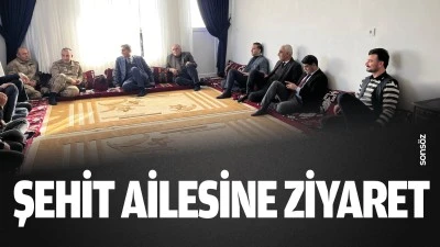 Şehit ailesine ziyaret