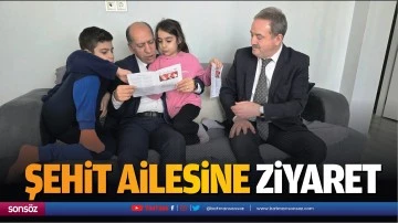 Şehit ailesine ziyaret