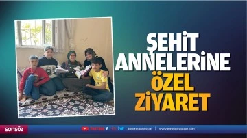 Şehit annelerine &ouml;zel ziyaret