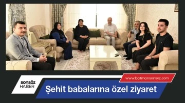 Şehit babalarına &ouml;zel ziyaret