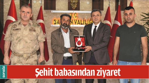 ŞEHİT BABASINDAN ZİYARET