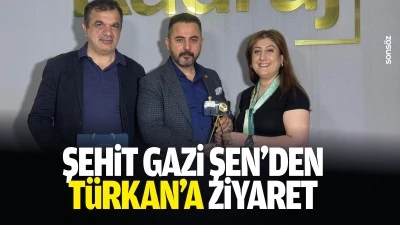 Şehit Gazi Şen&rsquo;den T&uuml;rkan&rsquo;a ziyaret