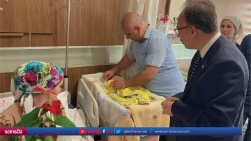 Şehit g&uuml;venlik korucusu Yahya Yıldız'ın bebeği d&uuml;nyaya geldi