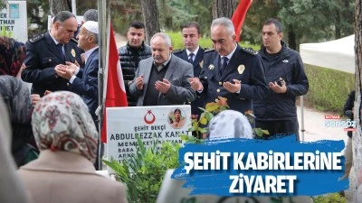Şehit kabirlerine ziyaret