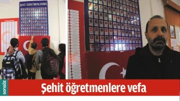 ŞEHİT &Ouml;ĞRETMENLERE VEFA