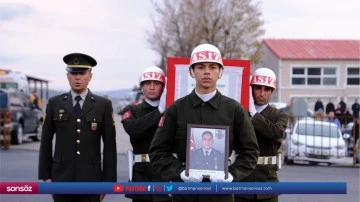 Şehit olan asker i&ccedil;in t&ouml;ren yapıldı