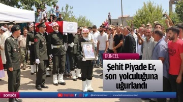 Şehit Piyade Er &nbsp;&Uuml;&ccedil;dağ, &nbsp;son yolculuğuna uğurlandı