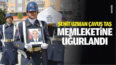 Şehit uzman &ccedil;avuş Taş, memleketine uğurlandı