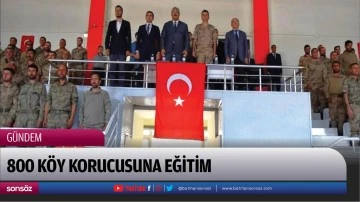 Sekizy&uuml;z k&ouml;y korucusuna eğitim