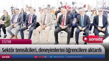 Sekt&ouml;r temsilcileri, deneyimlerini &ouml;ğrencilere aktardı