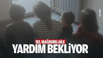 Sel mağduru aile, yardım bekliyor