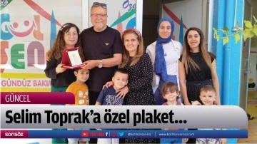 Selim Toprak&rsquo;a &ouml;zel plaket&hellip;