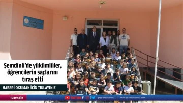 Şemdinli'de y&uuml;k&uuml;ml&uuml;ler, &ouml;ğrencilerin sa&ccedil;larını tıraş etti