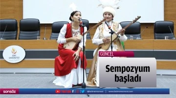 Sempozyum başladı