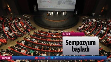 Sempozyum başladı