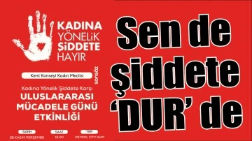 SEN DE ŞİDDETE &lsquo;DUR&rsquo; DE