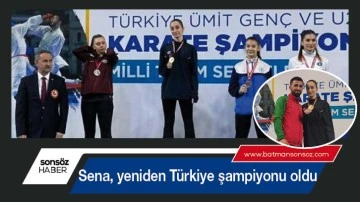 Sena, yeniden Türkiye şampiyonu oldu
