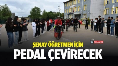 Şenay &Ouml;ğretmen i&ccedil;in pedal &ccedil;evirecek
