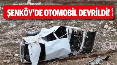 Şenk&ouml;y&rsquo;de otomobil devrildi!