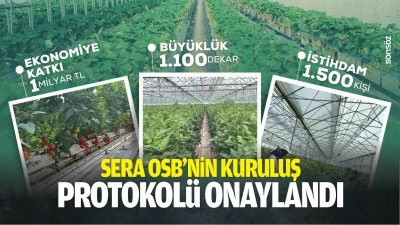 Sera OSB&rsquo;nin kuruluş protokol&uuml; onaylandı