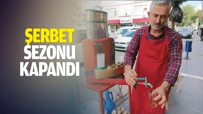 Şerbet sezonu kapandı