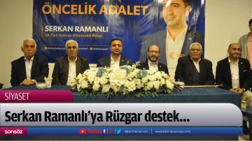 Serkan Ramanlı&rsquo;ya R&uuml;zgar destek&hellip;