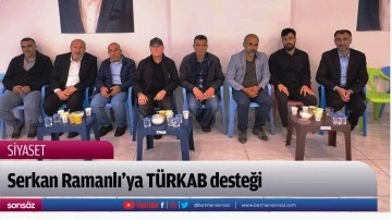 Serkan Ramanlı&rsquo;ya T&Uuml;RKAB desteği