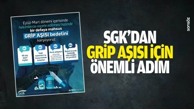 SGK&rsquo;dan grip aşısı i&ccedil;in &ouml;nemli adım