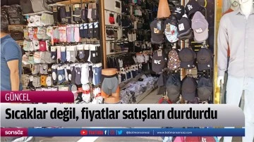 Sıcaklar değil, fiyatlar satışları durdurdu