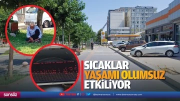 Sıcaklar yaşamı olumsuz etkiliyor