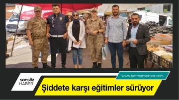 Şiddete karşı eğitimler s&uuml;r&uuml;yor