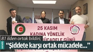 &ldquo;ŞİDDETE KARŞI ORTAK M&Uuml;CADELE&hellip;&rdquo;