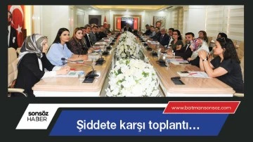 Şiddete karşı toplantı&hellip;