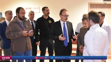 Şiddetine uğrayan doktora ziyaret