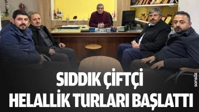 Sıddık &Ccedil;ift&ccedil;i, helallik turları başlattı