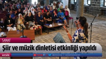Şiir ve m&uuml;zik dinletisi etkinliği yapıldı