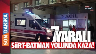 Siirt-Batman yolunda kaza! 7 Yaralı