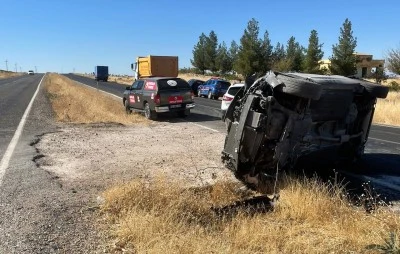 Siirt'te devrilen cipin s&uuml;r&uuml;c&uuml;s&uuml; yaralandı